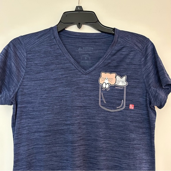 Women’s Quick Dry Cat Pocket Tee - Picture 10 of 10